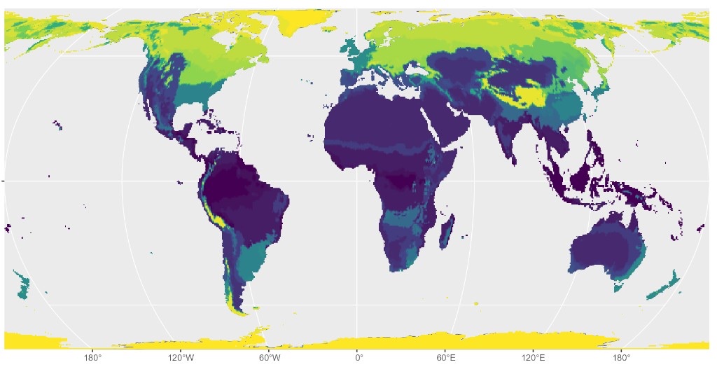Mapa mundial con datos de percepciones de seguridad